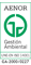 Certificado Aenor de Gestión Medioambiental