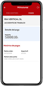 Historial Pagos de FREMAP Contigo móvil