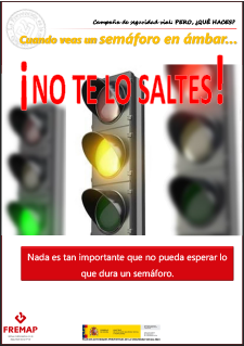 Semáforo en ámbar